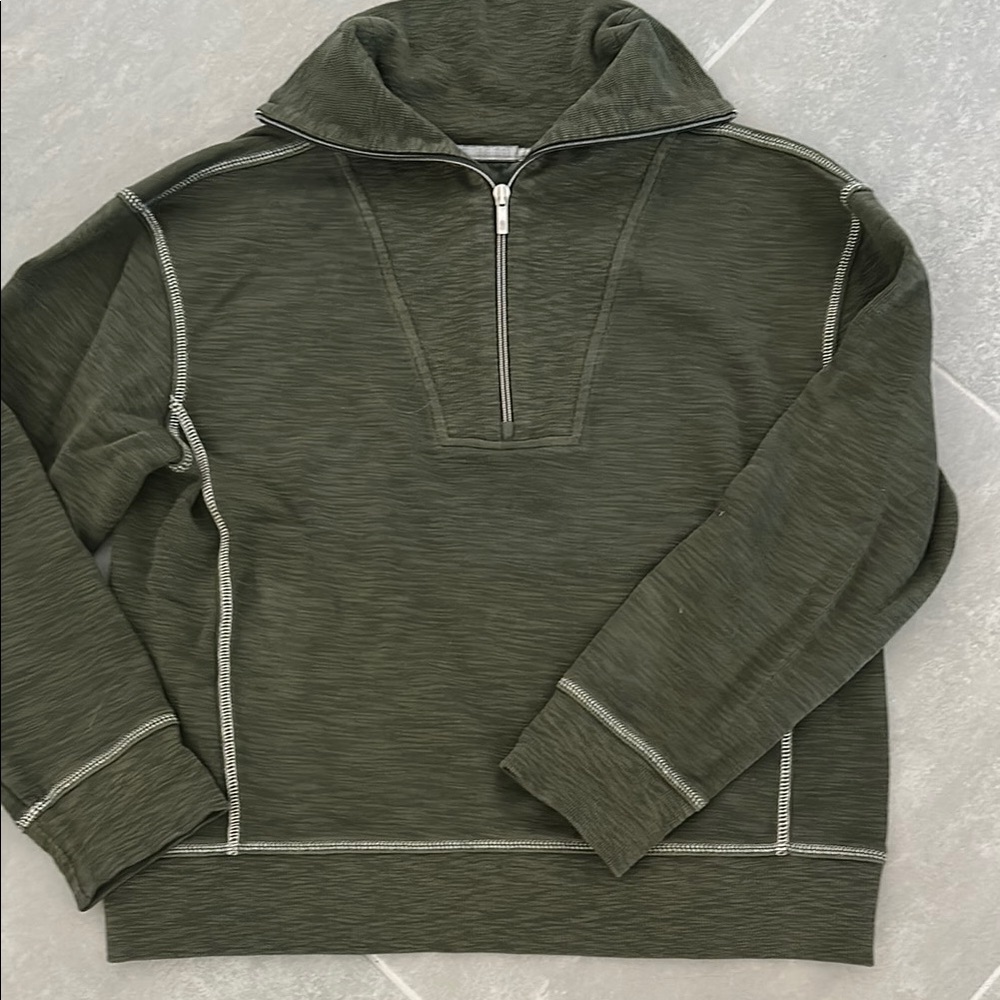 Olive Green Tommy Bahama Tobago 1/4 Zip